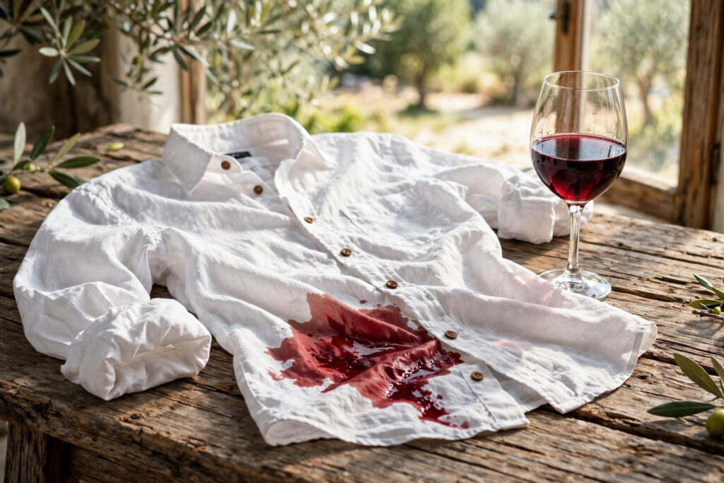 Cómo quitar manchas de vino tinto de la ropa
